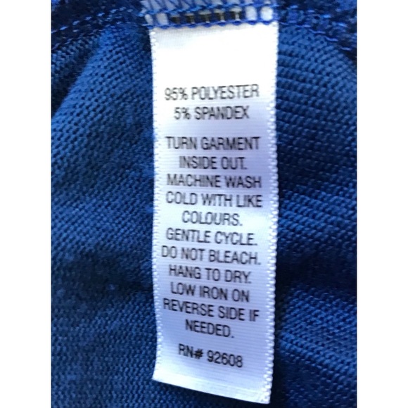 Passports Women’s Blue Long Sleeve V-Neck Top XL - Picture 4 of 6